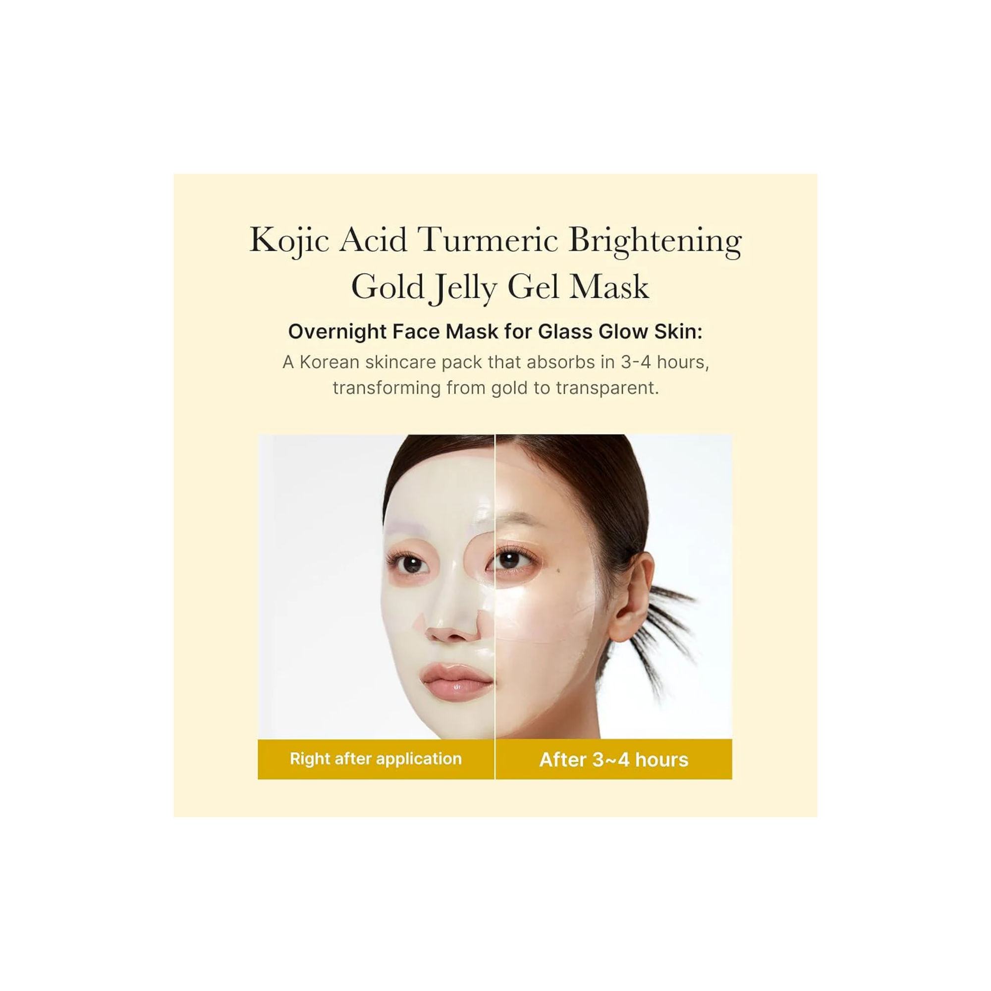 Medicube Kojic Acid Turmeric Brightening Gel Mask - Image 4