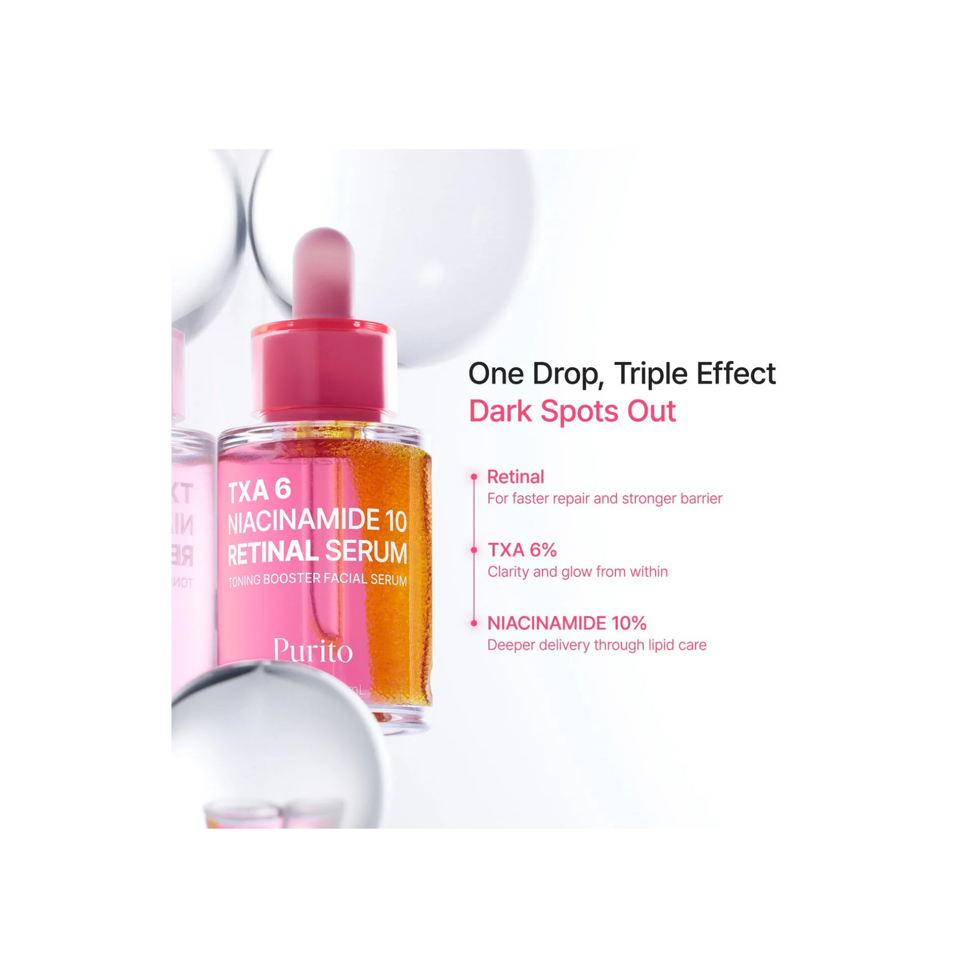 Purito SEOUL TXA 6 Niacinamide 10 Retinal Serum - Image 4